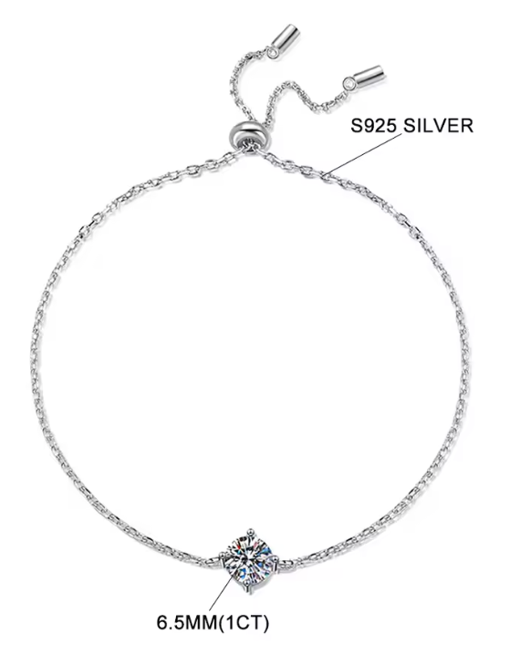 Braclet, Sterling Silver Chain Length