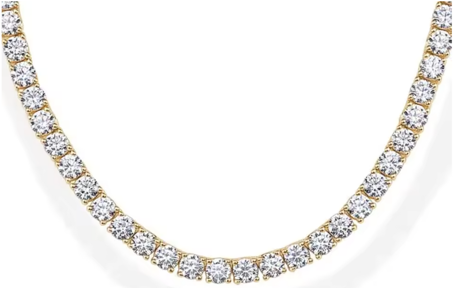 14k Gold Plated Tennis Necklace