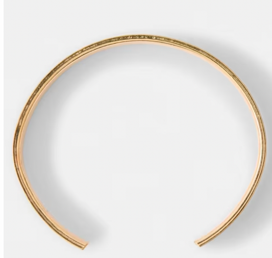 Gold and black bangle