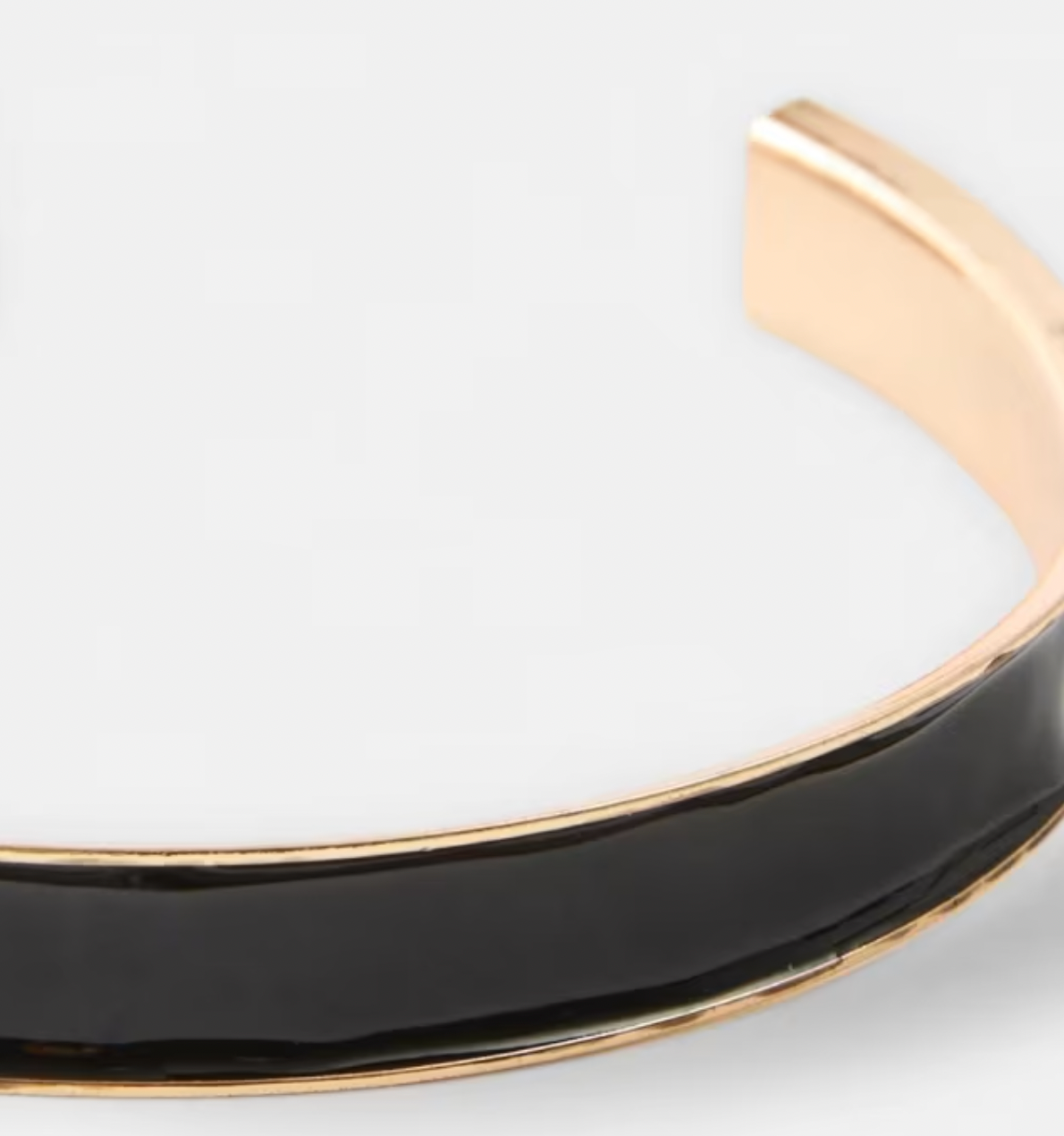 Gold and black bangle