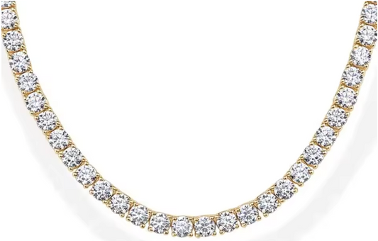 14k Gold Plated Tennis Necklace