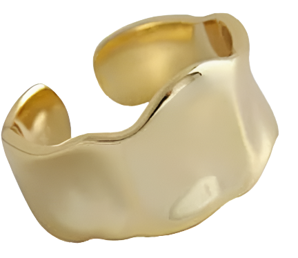 Open Thick Gold Coloured Ring