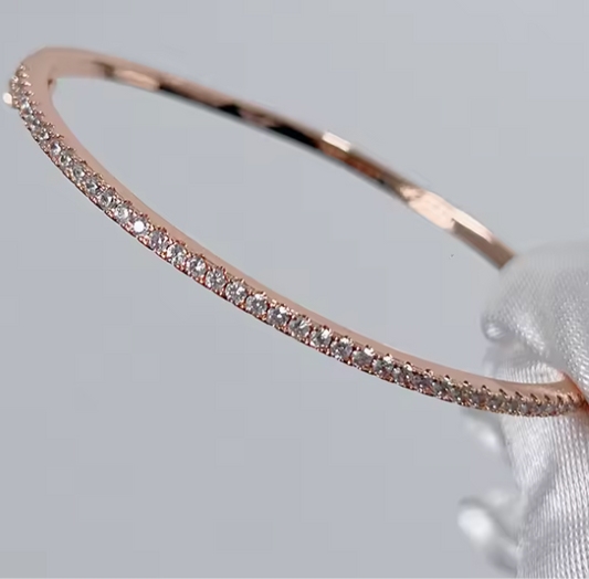 Rose Gold Bracelet With Eye Catching Stones